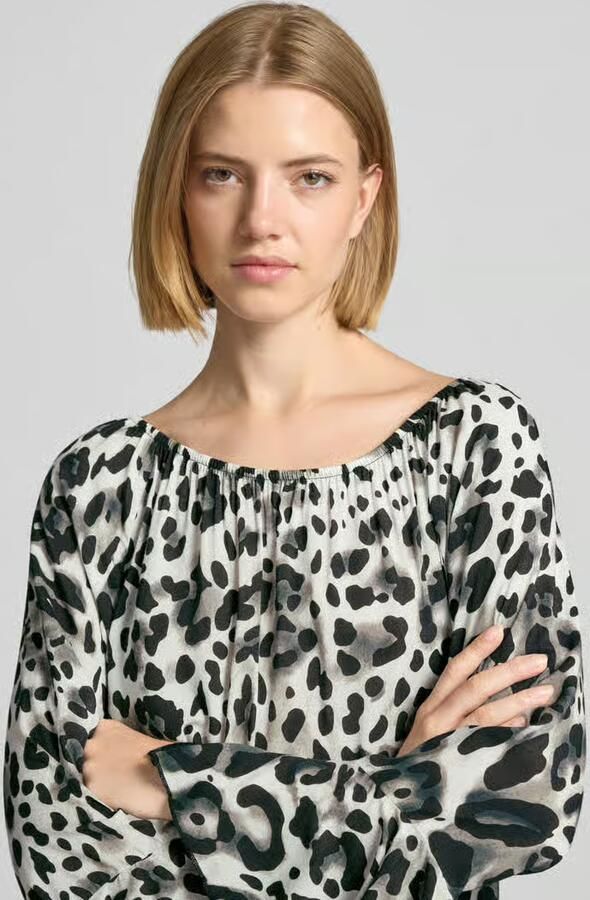 Monari Blouseshirt van viscose in all-over look - Foto 2