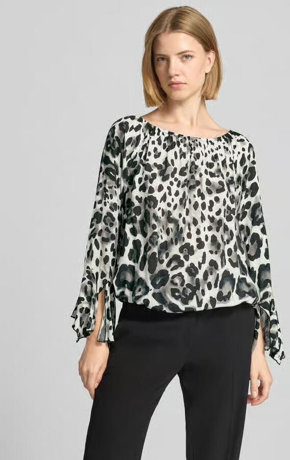 Monari Blouseshirt van viscose in all-over look - Foto 2