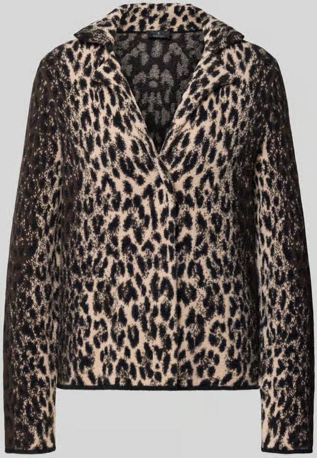 Monari Gebreid jack in all-over look