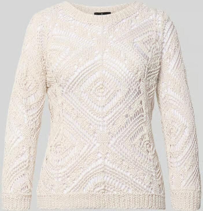 Monari gebreid shirt met ronde hals - Foto 2
