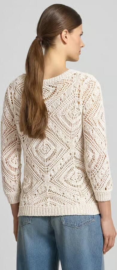 Monari gebreid shirt met ronde hals