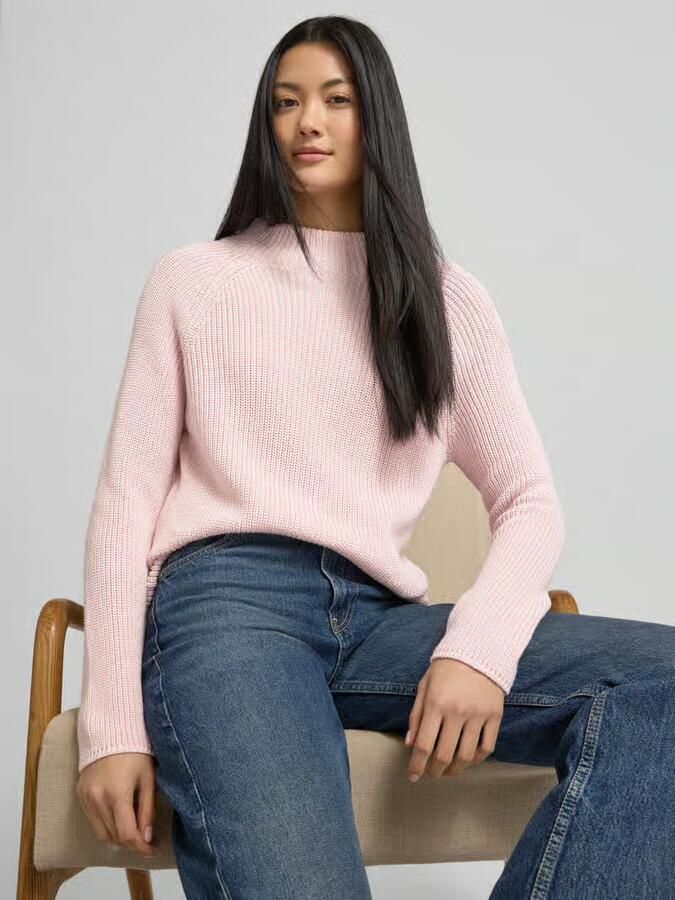 Monari Gebreide pullover met opstaande kraag - Foto 2