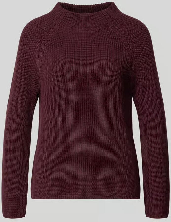 Monari Gebreide pullover met opstaande kraag