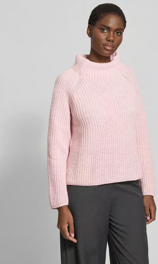 Monari Gebreide pullover met Opstaande kraag Model 'Basic Chenille' - Foto 4