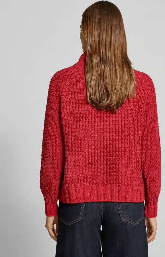 Monari Gebreide pullover met ribboorden