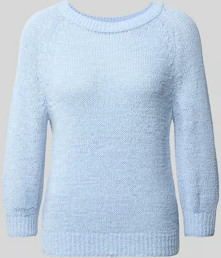 Monari Gebreide pullover met ronde hals en 3 4-mouwen - Foto 2