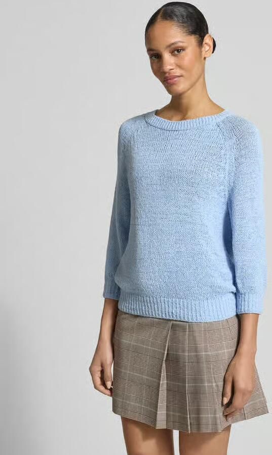 Monari Gebreide pullover met ronde hals en 3 4-mouwen - Foto 3