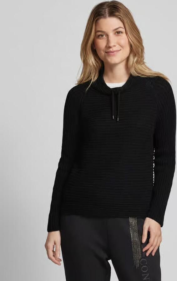 Monari Gebreide pullover met tunnelkoord - Foto 3