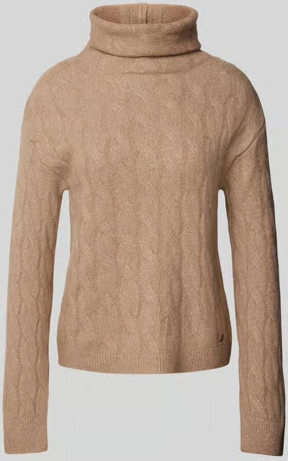 Monari Gebreide pullover van een mix van wol en viscose