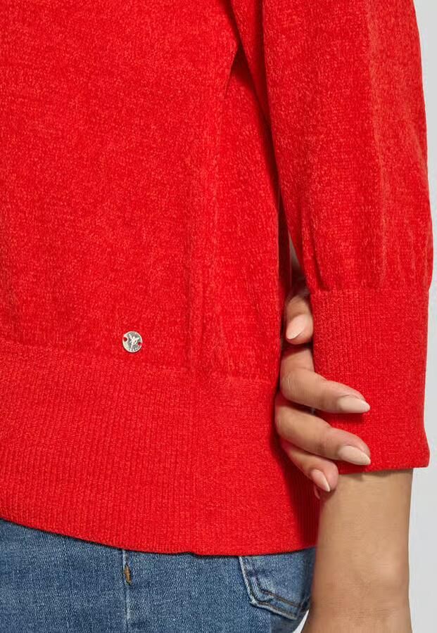 Monari Gebreide pullover van zomerchenille met 3 4-mouwen - Foto 2