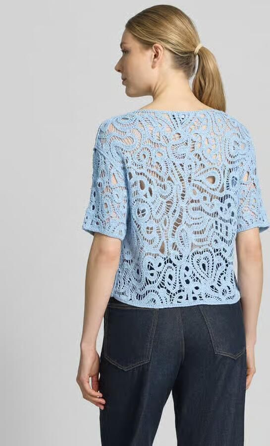 Monari Gebreide shirts van haak-kant model 'Cornelly'