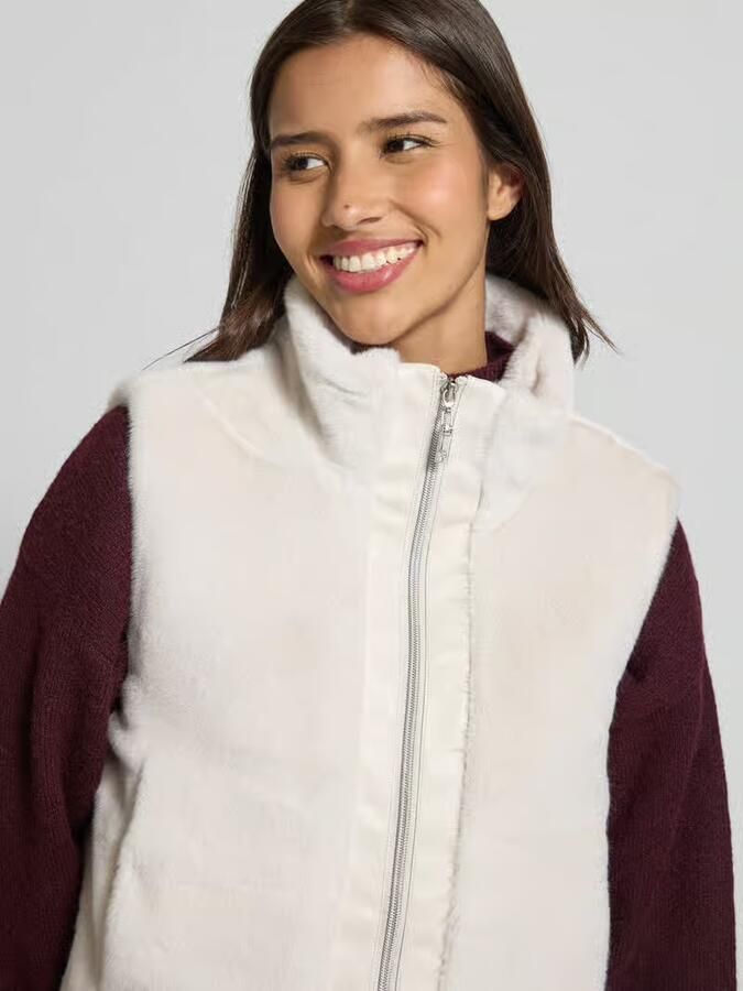 Monari Gilet met opstaande kraag