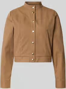 Monari jack met opstaande kraag en knoopsluiting