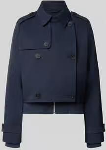 Monari Korte trenchcoat met mouwriempjes