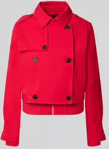 Monari Korte trenchcoat met mouwriempjes