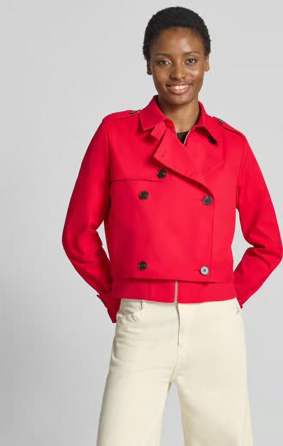 Monari Korte trenchcoat met mouwriempjes - Foto 2