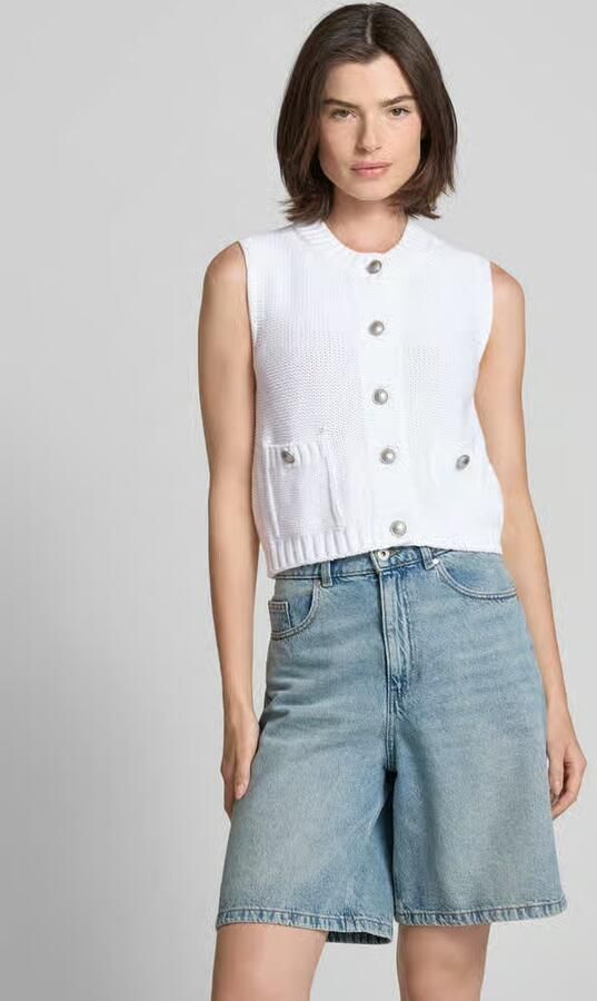 Monari Mouwloos vest met zijzakken - Foto 2