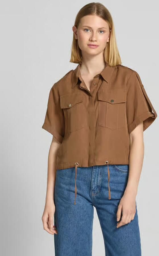 Monari Overhemdblouse met blinde knoopsluiting - Foto 4