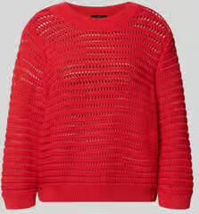 Monari Oversized trui in semitransparant design model 'Ajour'