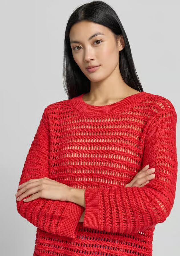 Monari Oversized trui in semitransparant design model 'Ajour' - Foto 2