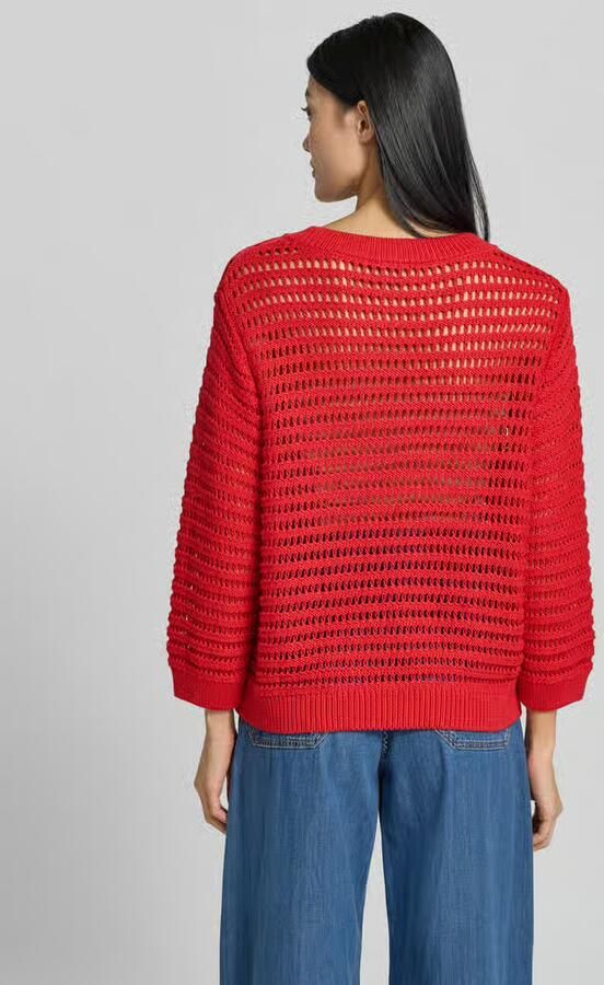 Monari Oversized trui in semitransparant design model 'Ajour' - Foto 2
