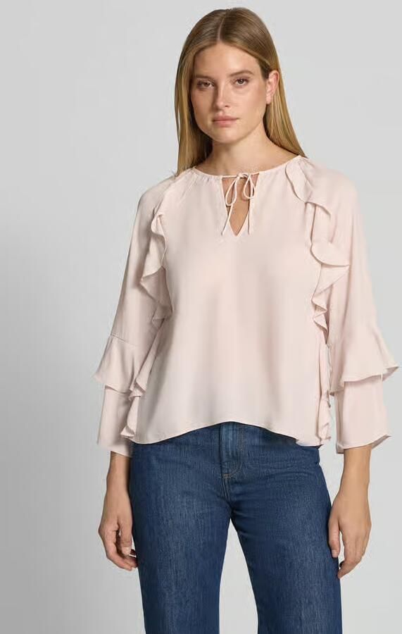 Monari Regular fit blouse met druppelvormige hals - Foto 2