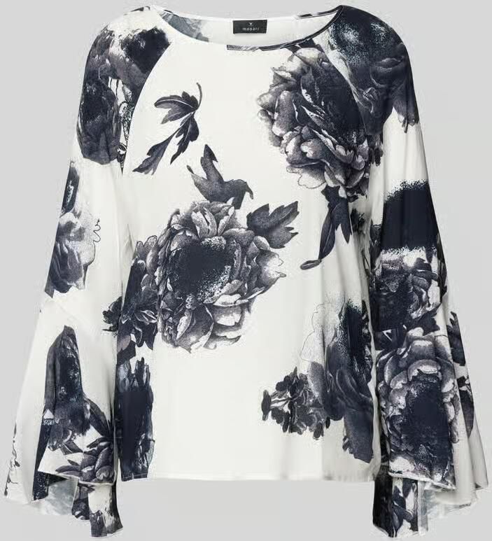 Monari Regular fit blouse met ronde hals - Foto 2
