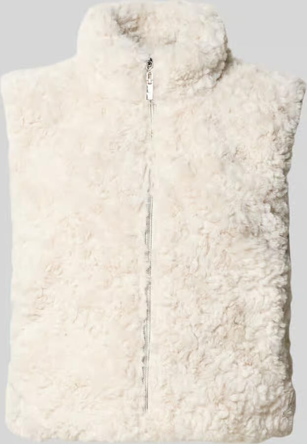 Monari Regular fit bodywarmer van imitatiebont met opstaande kraag - Foto 2
