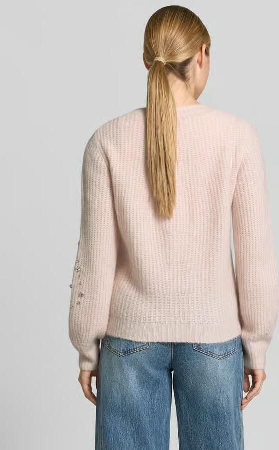 Monari Regular fit cardigan met siersteentjes - Foto 2