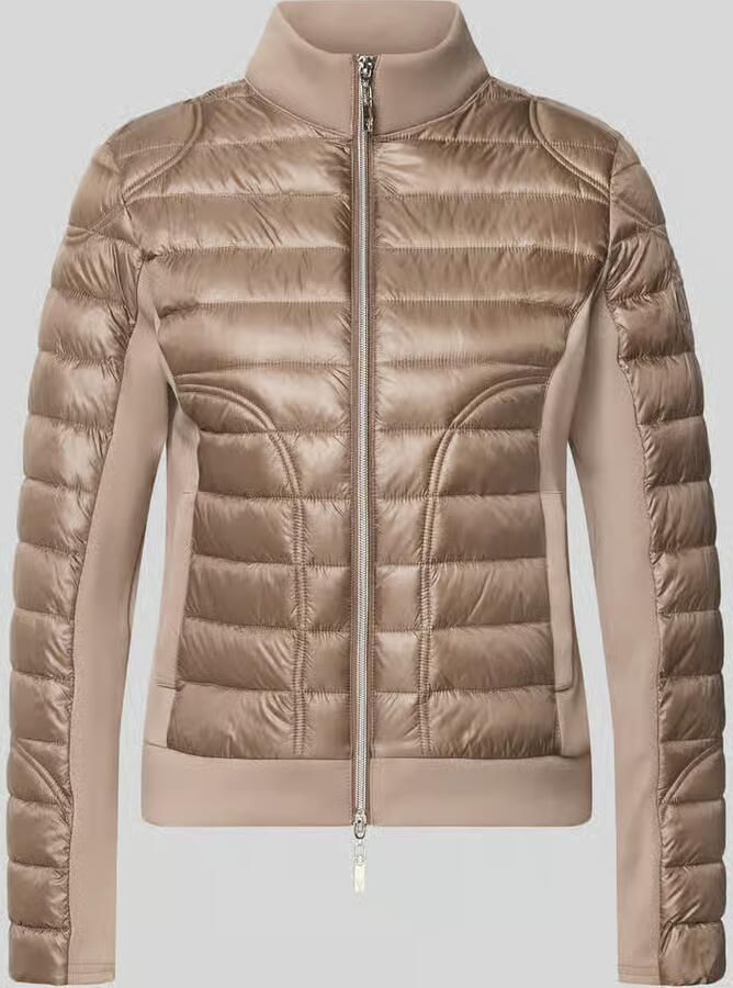 Monari Regular fit gewatteerd jack van polyamide met neopreen