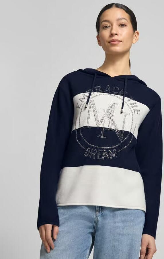 Monari Regular fit hoodie van puur katoen