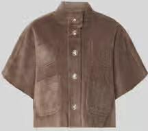 Monari Regular fit jack van imitatiebont