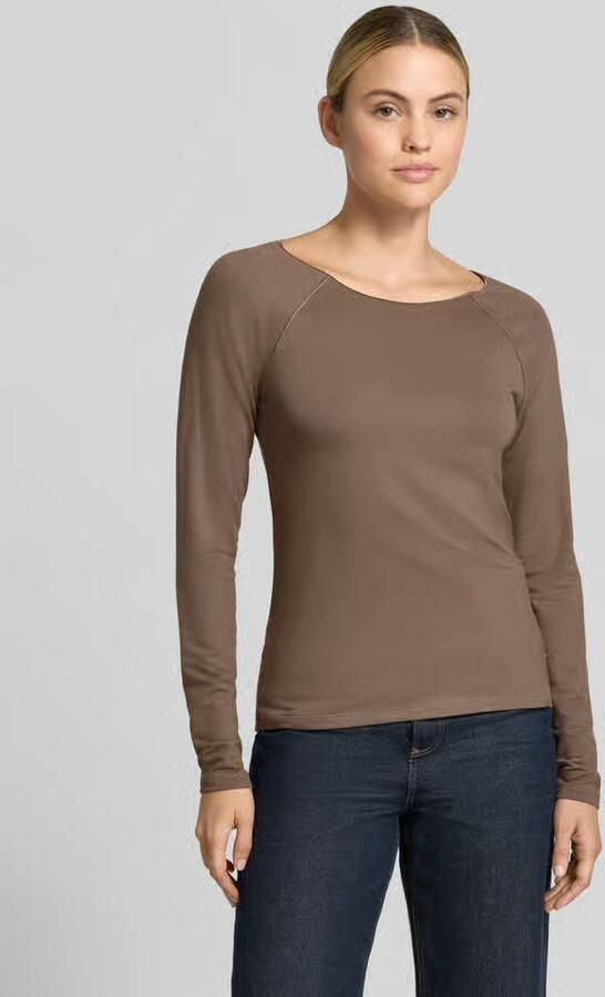 Monari Regular fit shirt met lange mouwen van viscosemix - Foto 2