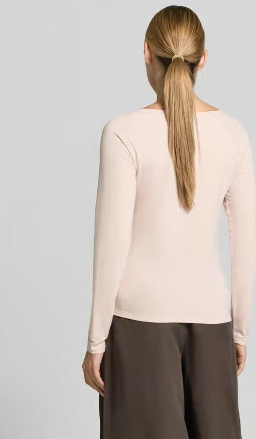 Monari Regular fit shirt met lange mouwen van viscosemix