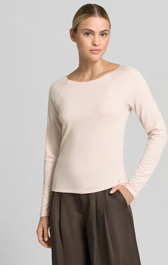 Monari Regular fit shirt met lange mouwen van viscosemix - Foto 3