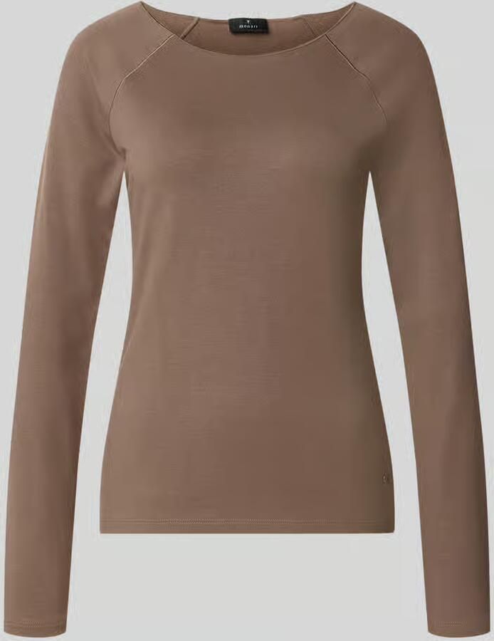 Monari Regular fit shirt met lange mouwen van viscosemix - Foto 2