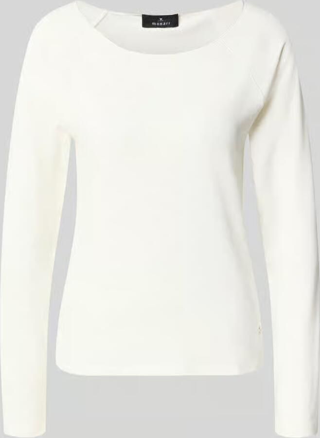 Monari Regular fit shirt met lange mouwen van viscosemix