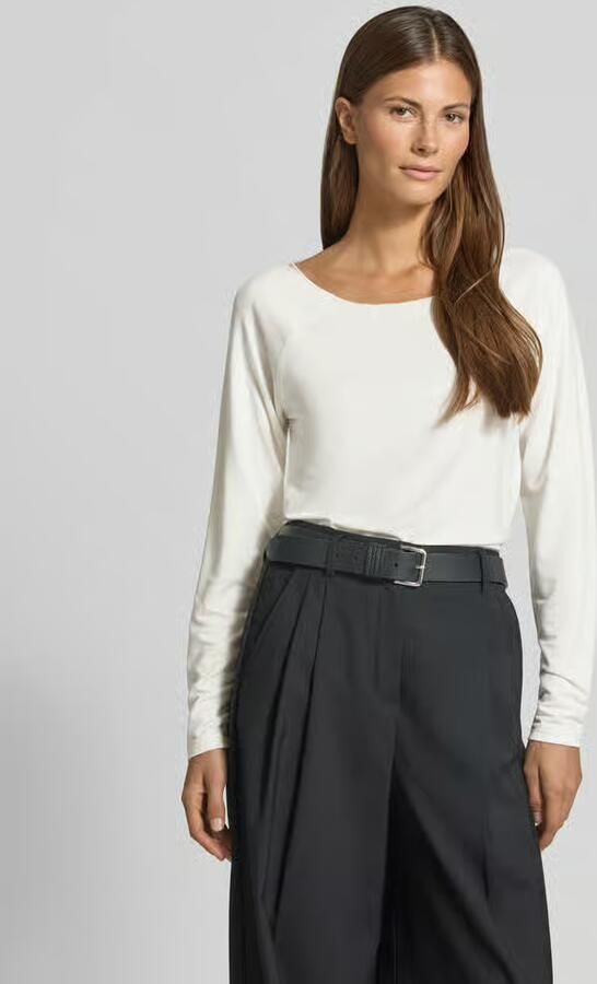 Monari Regular fit shirt met lange mouwen van viscosemix - Foto 2