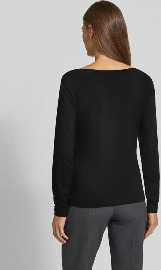 Monari Regular fit shirt met lange mouwen van viscosemix - Foto 3