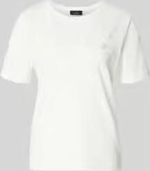 Monari regular fit T-shirt met florale siergarnering