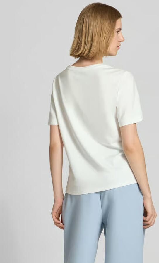 Monari regular fit T-shirt met florale siergarnering - Foto 2