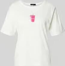 Monari regular fit T-shirt met motiefprint
