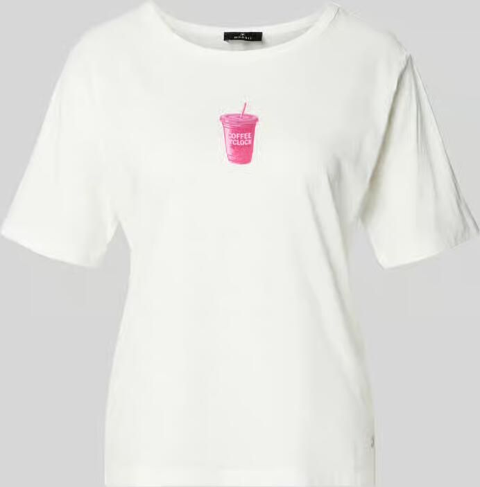 Monari regular fit T-shirt met motiefprint - Foto 2