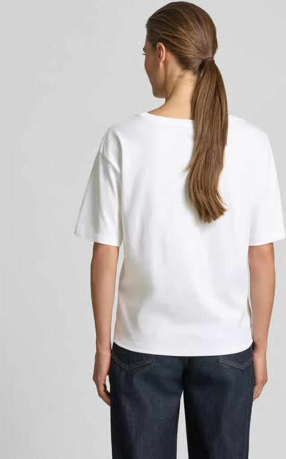 Monari regular fit T-shirt met siersteendecoratie model 'Ice Cream'