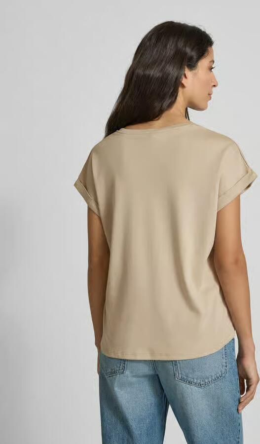 Monari Regular fit T-shirt van puur katoen met motiefprint