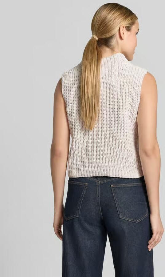 Monari regular fit top in brei-look - Foto 3