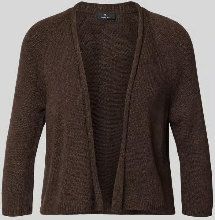 Monari regular fit vest in brei-look
