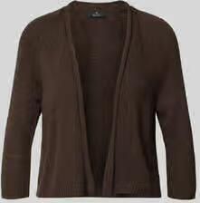 Monari regular fit vest in brei-look