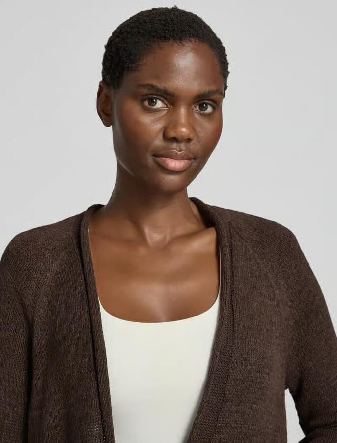 Monari regular fit vest in brei-look - Foto 2