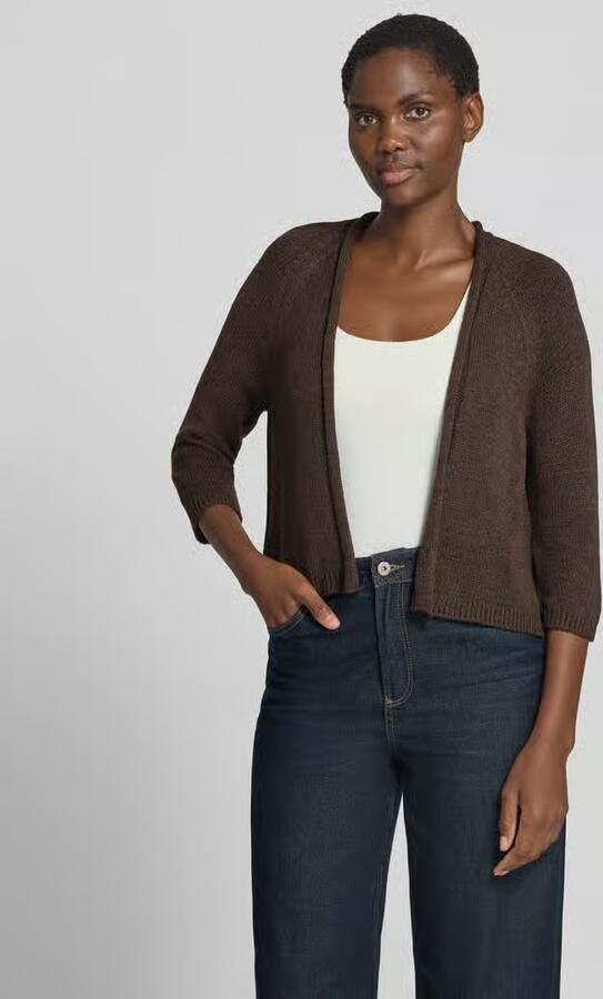 Monari regular fit vest in brei-look - Foto 2